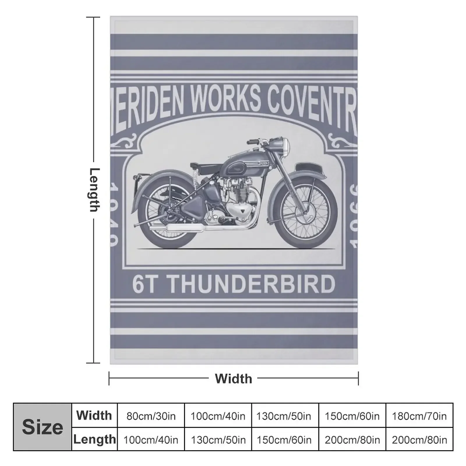 The Classic Thunderbird Motorcycle Throw Blanket Luxury For Decorative Sofa blankets and throws Thin Blankets