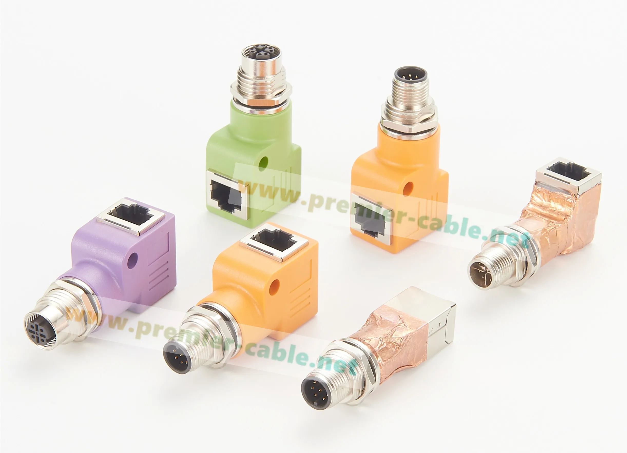 M12 X Code 8-Pin Buchse auf RJ45 Ethernet-Adapter IP67 abgeschirmte Einbaubuchse für Schalttafel, Durchgangssteckverbinder, runder Steckverbinder – Detail 3