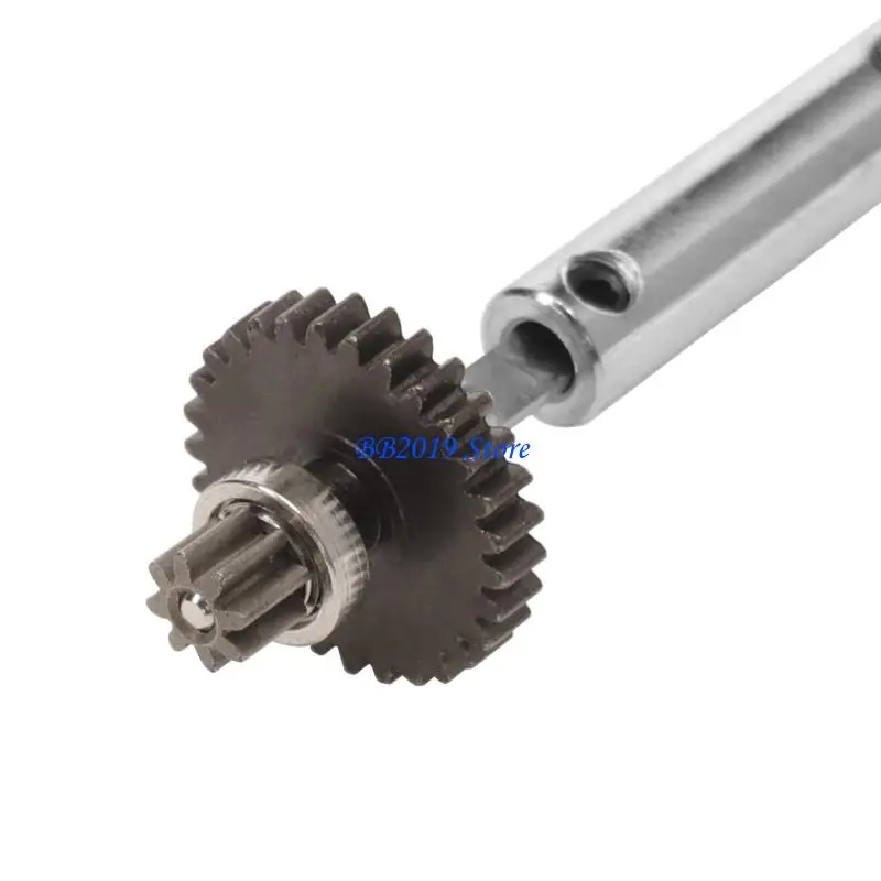 Eixos centrais metal com distância entre eixos ajustáveis ​​q0kb, fácil instalação para carros 1/28 com alcance 96-122mm,