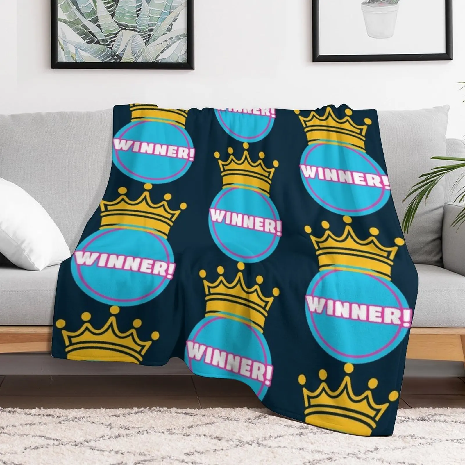 

Winner Throw Blanket Polar Bed funny gift Summer Beddings Blankets