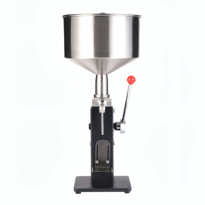 5-50 مللي ضغط اليد الصغيرة دليل لصق ملء آلة حشو ملمع الشفاه للزجاجة الصغيرة A03 مع مقياس