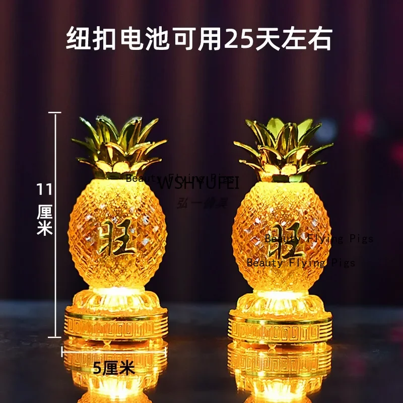 إله الثروة مصباح الشمعدان الكهربائي توريد بوذا مصباح ليد مصباح شمعة أبدية دخاني المنزلية جعل العروض إلى بوذا #5