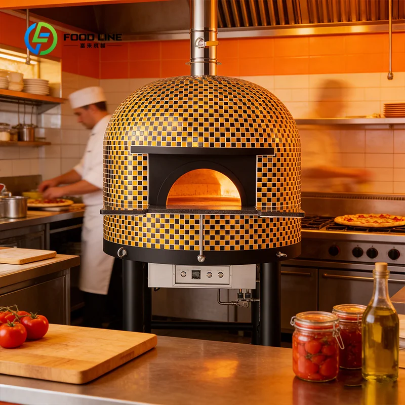 Customized OEM Low Price Gas Fired Pizza Oven Outdoor Pizza Oven 500 Degrees for Pizza and Grilling Meat