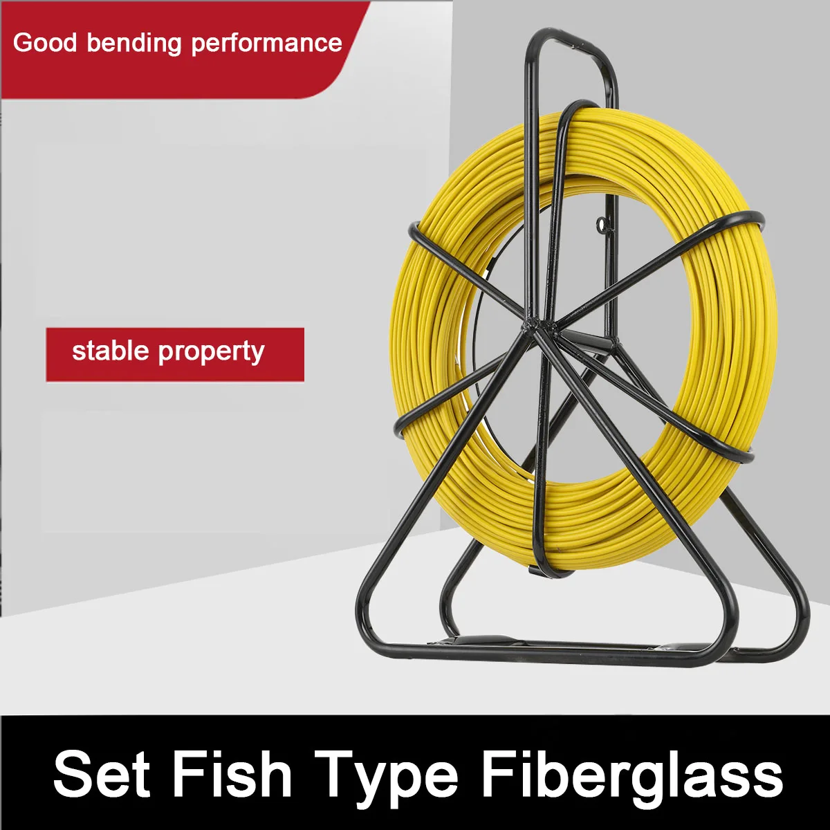 130m 6mm Elektriker-Einziehmaschine Glasfaser-Kabelziehstange Kabelreiniger Kabelführungsstab