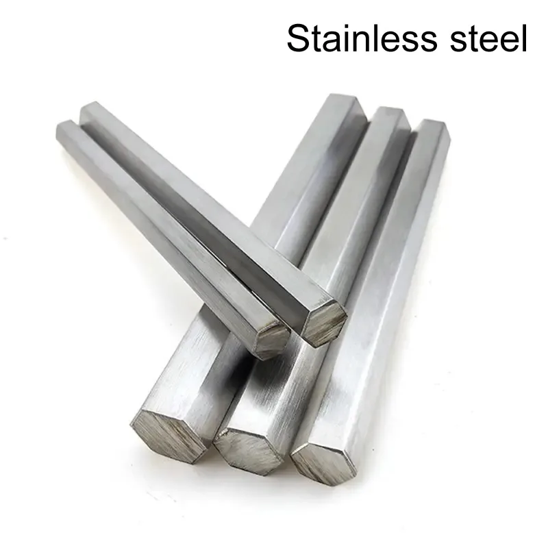 Aste esagonali Barra 11-20mm Lunghezza laterale oposta Acciaio inossidabile Alluminio Acciaio al carbonio Rame Ottone Adatto per dissipatori di calore