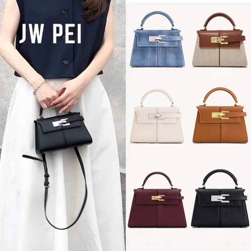 

JW PEI Designer Trapezoid Bag - Genuine Leather Crossbody Purse for Women, Elegant Shoulder Bag