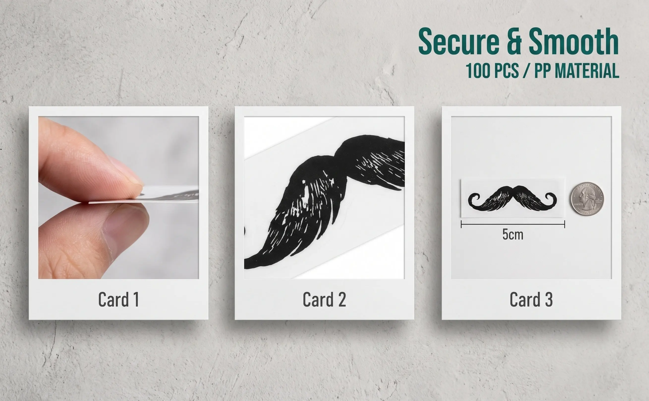 100pcs Beard Protection Stickers for Nose Hair Removal, Mustache & Waxing – PP Material, Soft & Disposable