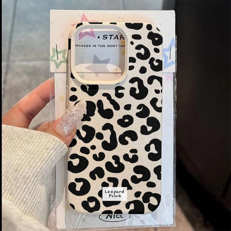 Retro Leopard Print Design  Soft Phone Case For Samsung S25 Ultra S24 S23 Ultra A07 A17 A06 A16 A26 A36 A56 A15 A55 A35 A54 A34