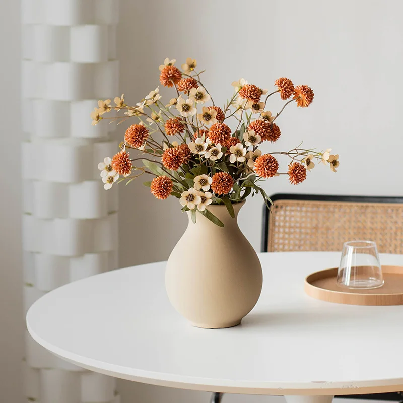 

Ceramic Vase for Peonies and Roses—Luxurious Multi-Stem Vase for Living Rooms and Bedrooms home decor
