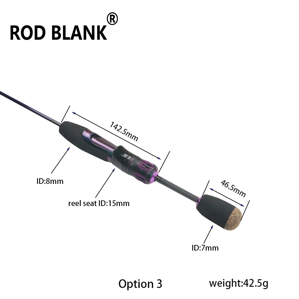 Rod Blank 1Set Spinning Trout Fishing Rod Handle Kit Lightweight Cork EVA grip Rod Building Component Pole DIY Repair Accessory