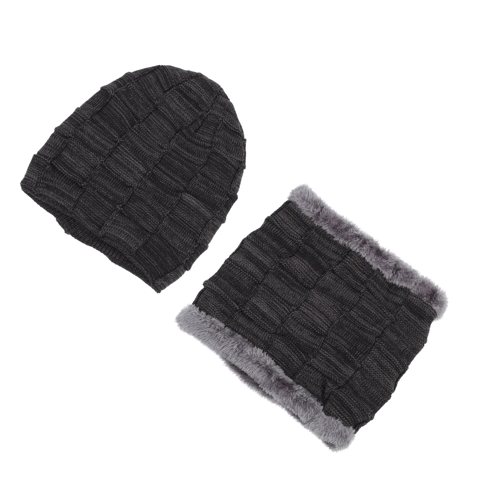 1 مجموعة الشتاء قبعة منديل مجموعة في الهواء الطلق الدافئة حفظ الرياح واقية الباردة واقية محبوك منديل مقاومة البرد مهرجان هدية