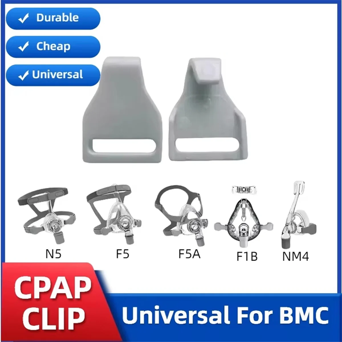 A002 4 個 CPAP ヘッドギアクリップバックル F1B NM4 ユニバーサル CPAP クリップ強力な力バックアップ交換アクセサリー