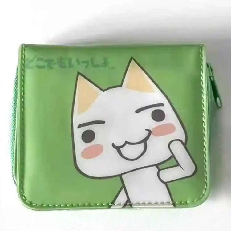 Cute Toro Cat Classic Coin Purse Card Bag Short Wallet Storage Bag Cartoon Anime Peripheral Id Set Storage Bag Student Wallet