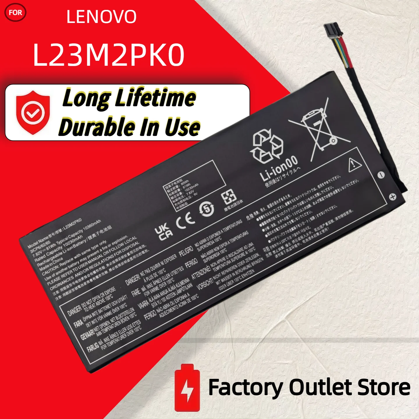 

Wholesale And Retail❗❗❗ L23M2PK0 L23B2PK0 Battery High-Capacity for Lenovo Legion Go 8APU1 Handheld Gaming PC L23C2PK0
