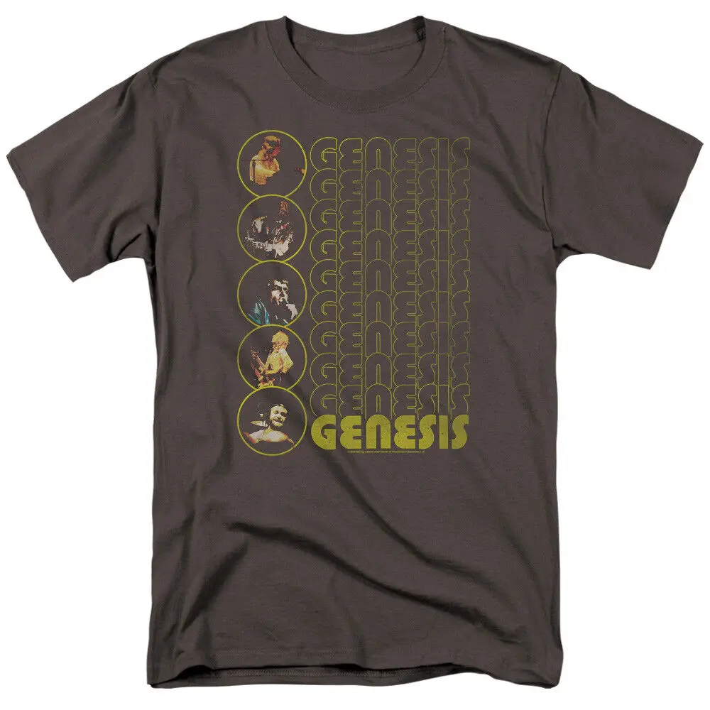 Genesis Band The Carpet Crawlers 1974 Prog Rock Licensed Charcoal Adult T Shirt