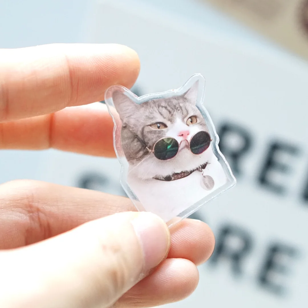 5 Pieces Cat and Dog Fridge Magnet Cute Pet Magnetic Stickers Suit for Refrigerator Home and Kitchen Decorations Creative Gift