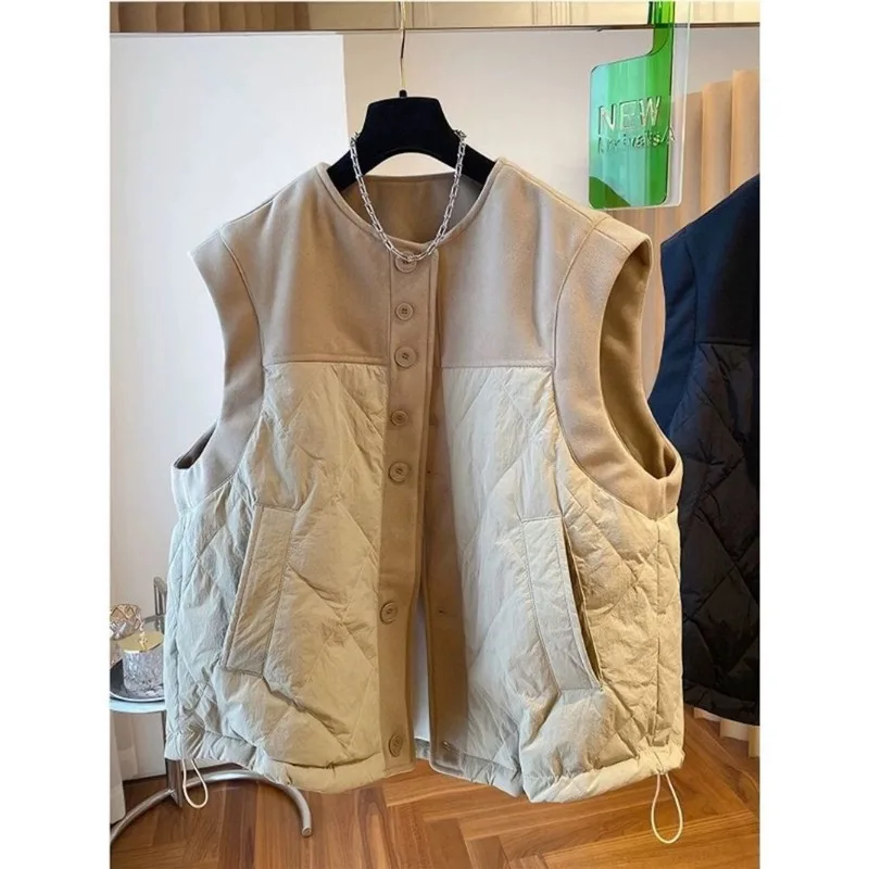 المرأة الجديدة ربيع الخريف الشتاء الكورية نمط سترة صدرية ملابس خارجية