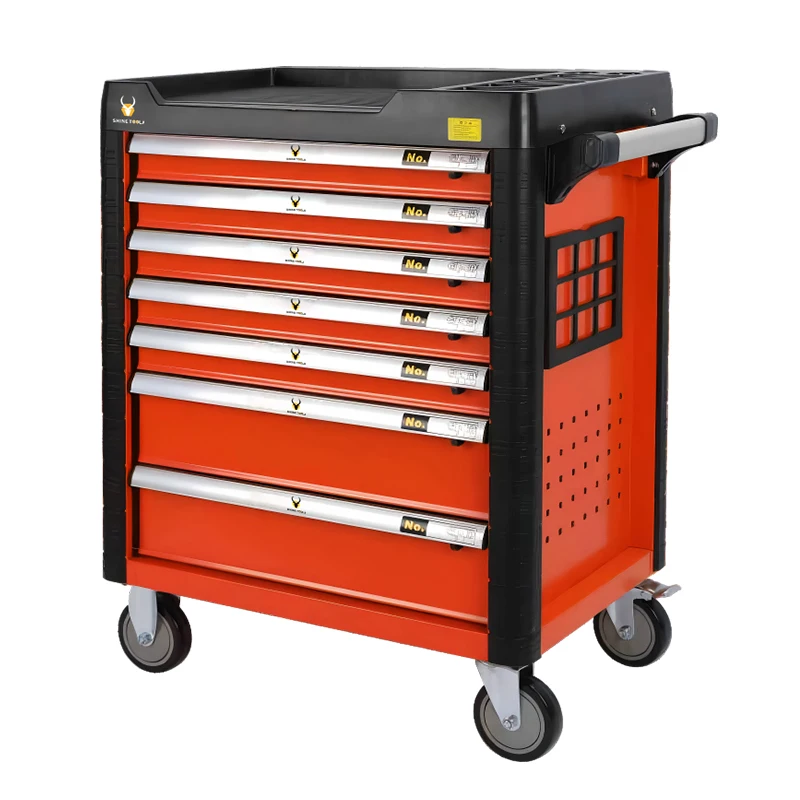 Workshop Cart 7 Drawers 352-Piece Tool Set Stainless Steel Cabinet Car Repair Kit / OBM Customizable Hardware Tool Cabinet CE