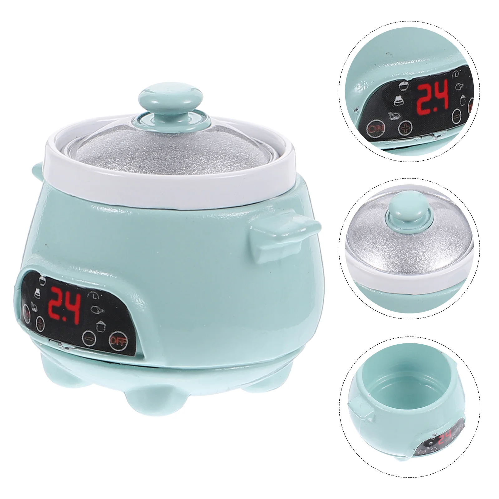 Dollhouse Rice Cooker Cookware Kids Toys Miniature Scene Model Electric Furniture Accessory