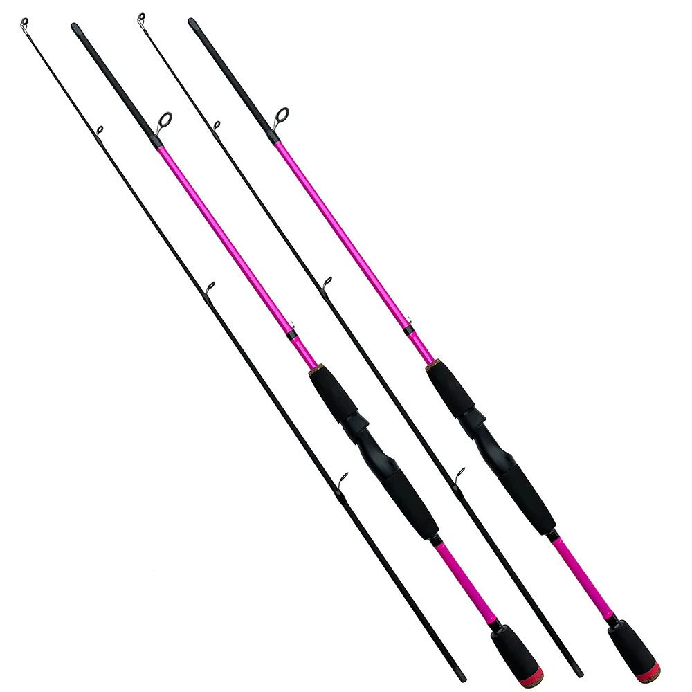 Ultralichte Hoge Koolstof Ml Draaiende Hengel Haspel Combo 2 Sectie Lokaas Jigging Aas Wt. 8G-25G Met Vislijn 1.8M 1.65M