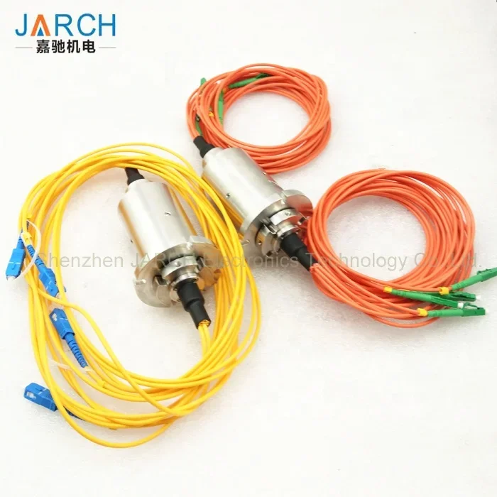 2 channels Fiber Optic rotary joint / FORJ for photoelectric theodolite slip ring