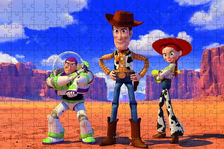 Toy Story Jigsaw Puzzle Educational Toys For Children 300/500/1000 Pieces Disney Anime Puzzles Intellectual Fun Game Kids Gift