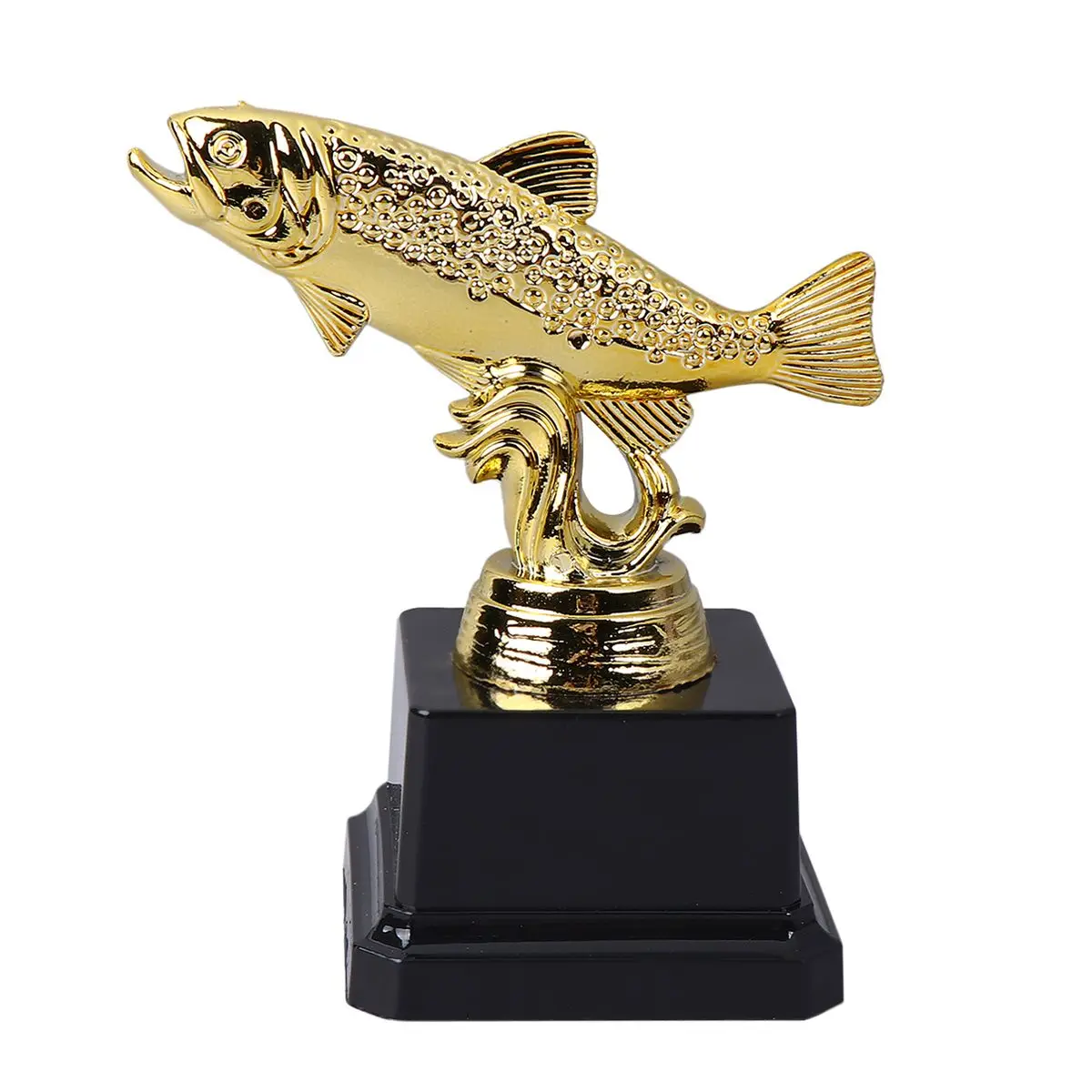 

Herring Fish Trophies Plastic Award Trophy Cup Kids Party Favor Statue Fishing Tournament Golden Prize Memorabilia