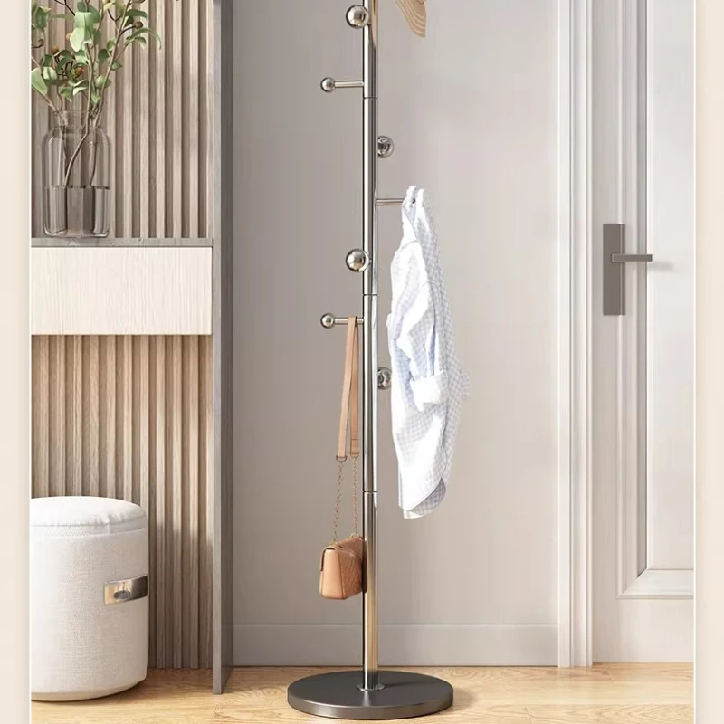 Elegant Freestanding Clothes Rack Modern Stainless Steel Coat Stand Luxury Garment Organizer