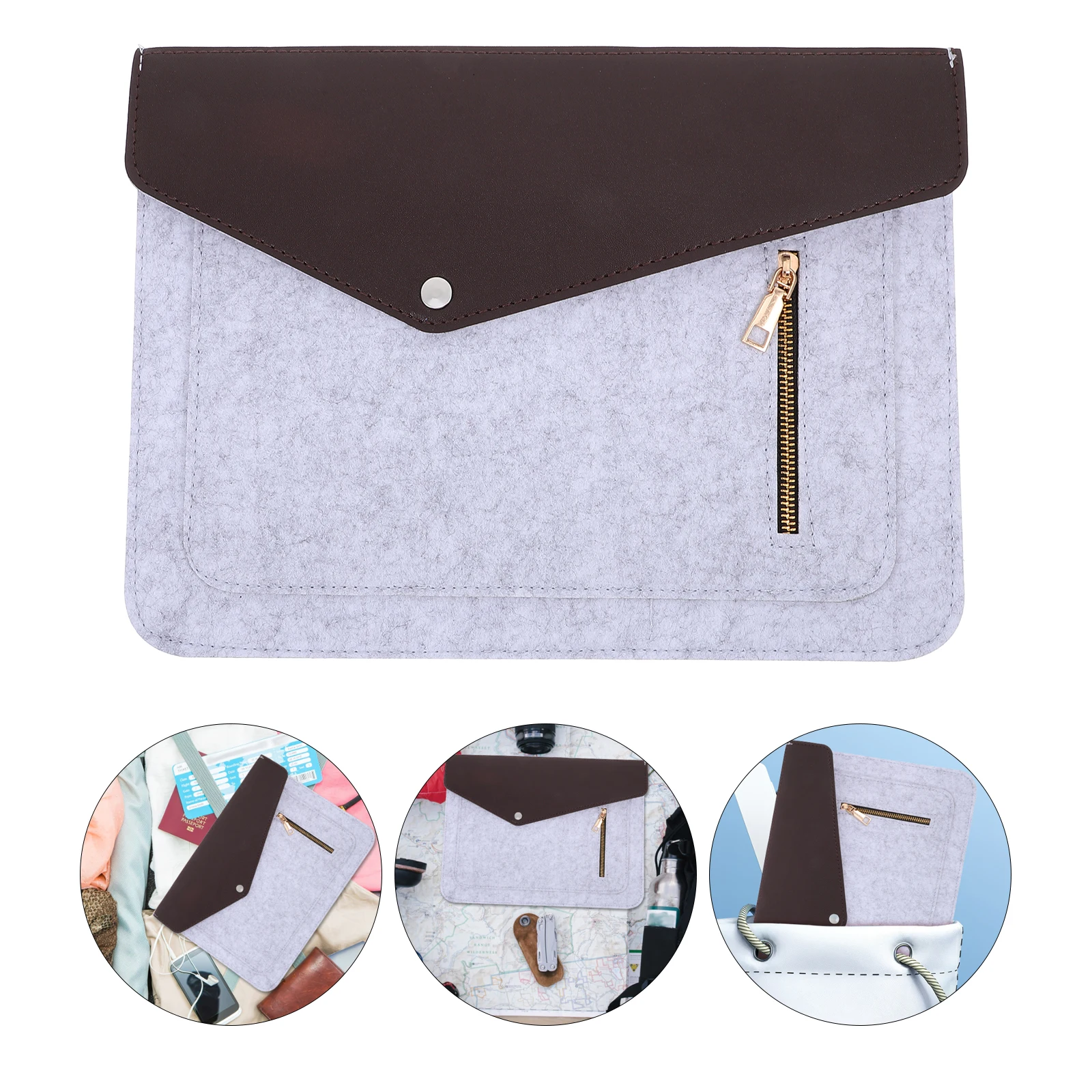 Laptop Sleeve Bag 13-15 Inch Shockproof Scratch-Resistant Waterproof Portable Tablet Carrier Pouch Laptop Storage Case For