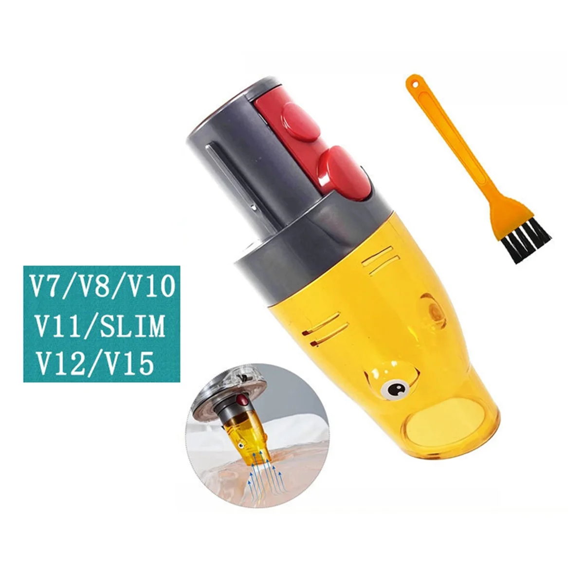 FZFZ Вакуумный компрессионный мешок на всасывающий наконечник для V7 V8 V10 V11 V12 V15 Тонкий адаптер быстрого всасывания с двойными входами воздуха