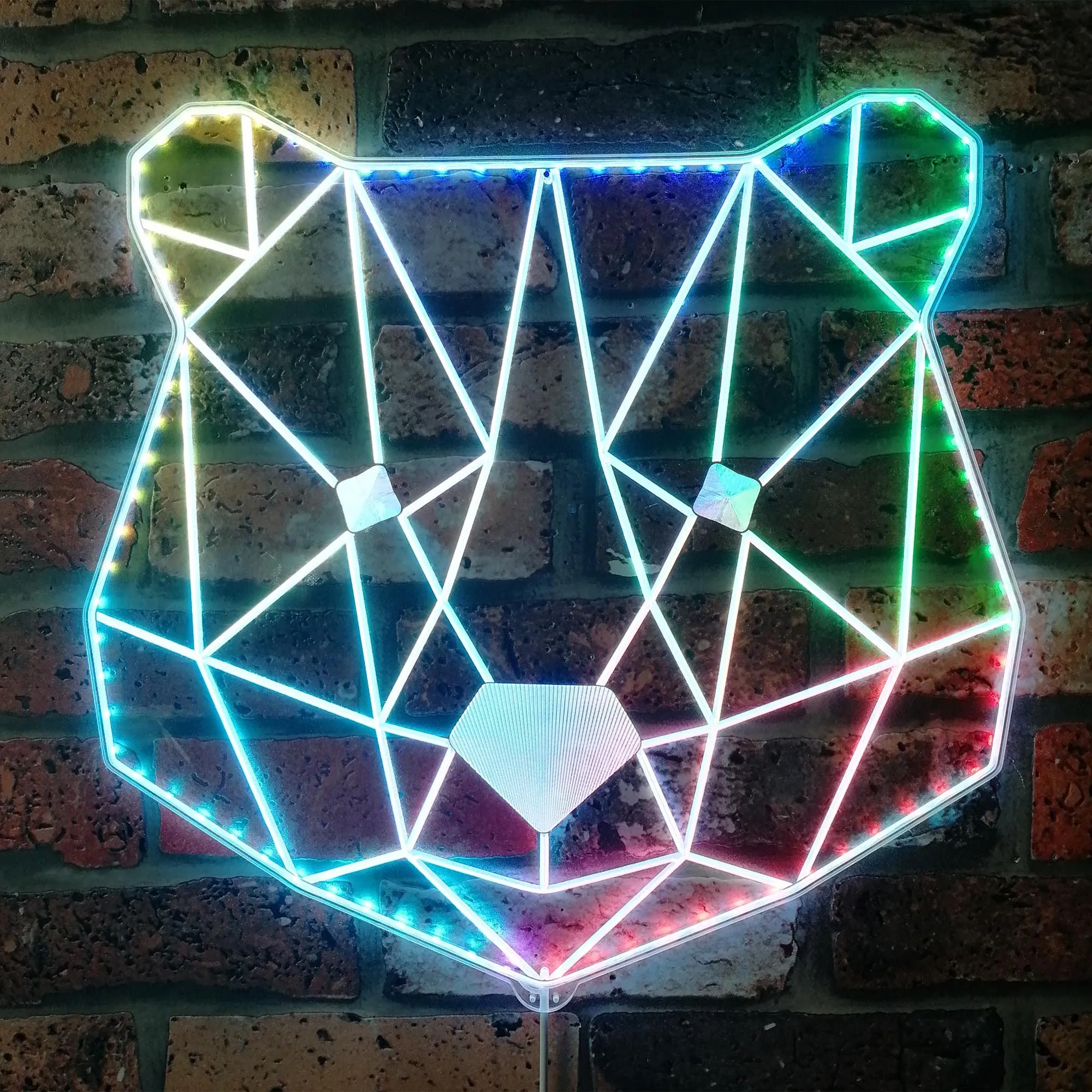 

Bear Head Geometric RGB Dynamic Glam LED Sign st06-fnd-i0291
