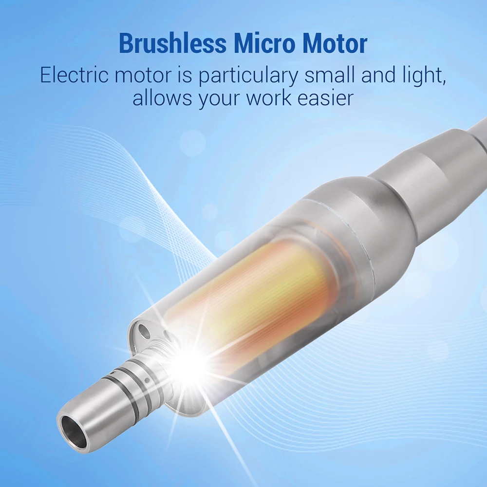 Dental Brushless Electric Motor Internal Water Spray & LED Light Fit 1:1 1:5 16:1 Contra Angle Handpiece Dental Surgery