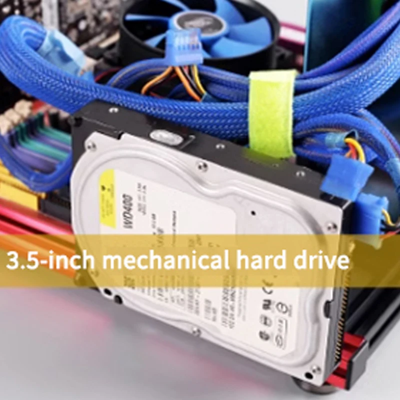 PC-JMK6 Vertical Aluminum Open Chassis DIY Computer Case For ATX/M-ATX/ITX Gaming Overclocking Host