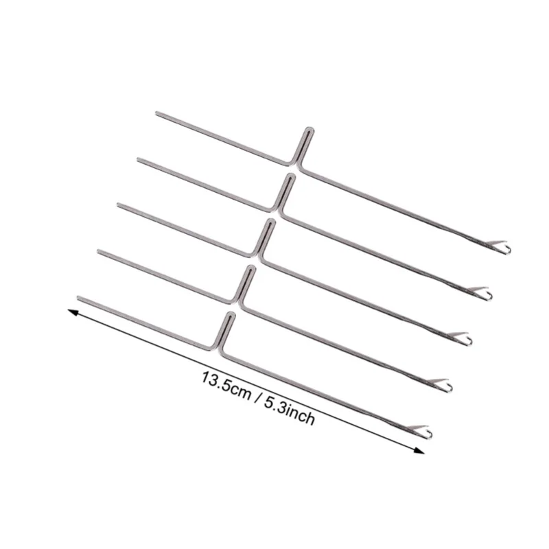 

E2 50Pcs Steel Knitting Machine Needles Weaving Tool Accessories Fit For KH868 KH821 KH831 KH851 Knitting Machine Needle Tools