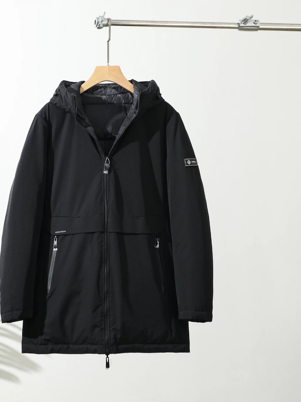 

Двусторонняя теплая мужская пуховая куртка с капюшоном для активного отдыха, осень-зима 2025, новинка, повседневный стиль