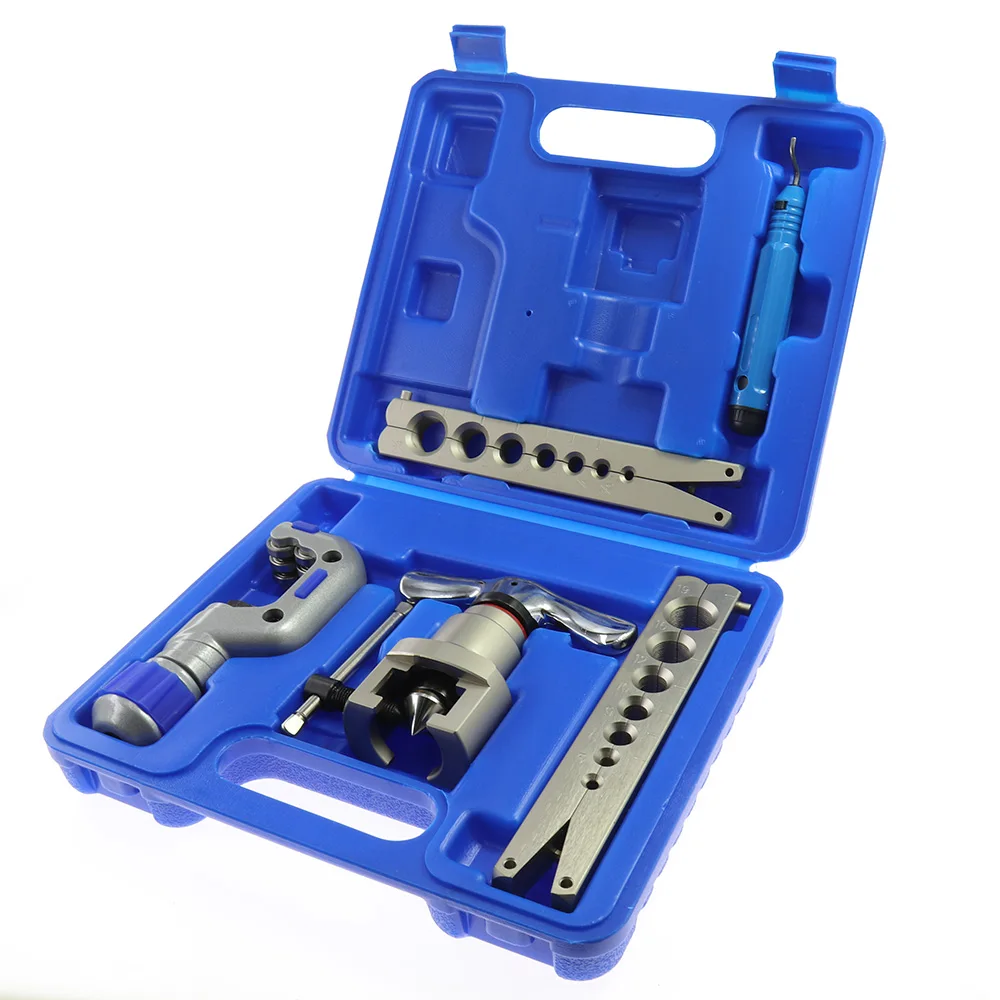 เครื่องปรับอากาศท่อทองแดงซ่อม Expander ชุดทองแดงหน้าแปลน Splint 5-19Mm 3/16-3/4นิ้ว5Pc ชุดเครื่องมือ