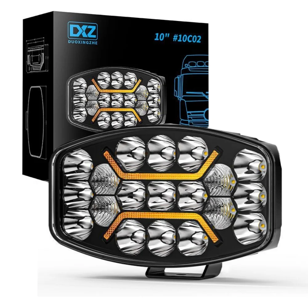 10 Inch Waterproof LED Work Light Spotlights Headlight Fog Lamp DRL 12V 24V 45W For Car Motorcycle Truck Offroad Driving Boat