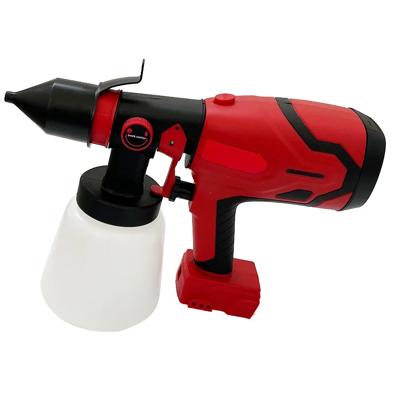 For Milwaukee 800ML Cordless Electric Spray Gun High Power Paint Sprayer Portable Auto Furniture Steel Coating Airbrush