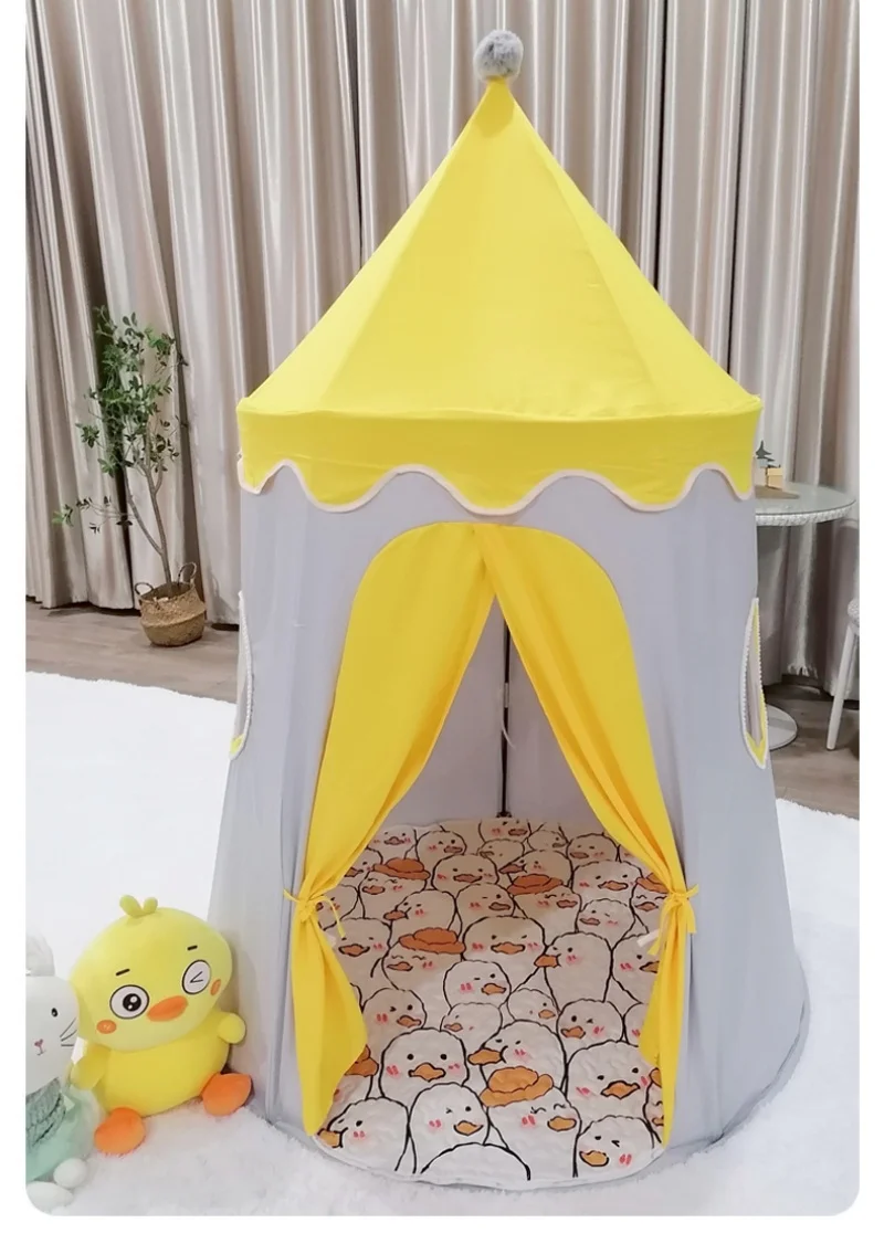 Large Teepee Tent for Kids Folding Toy Tent Children Play House Princess Castle Children Outdoor Gifts Toys Tent Castle