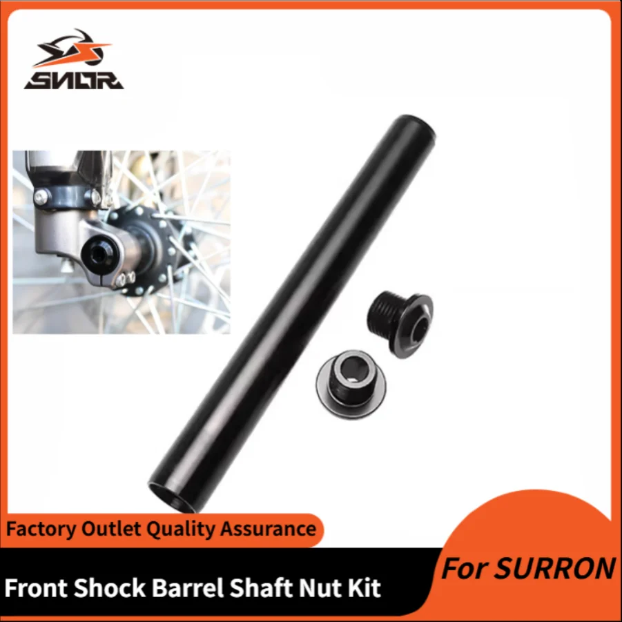 

SNOR Motorcycle Front Shock Barrel Shaft Nut Front Axle Front Axle Bolt For SURRON Light Bee X Electric Dirty Bikes Accessories