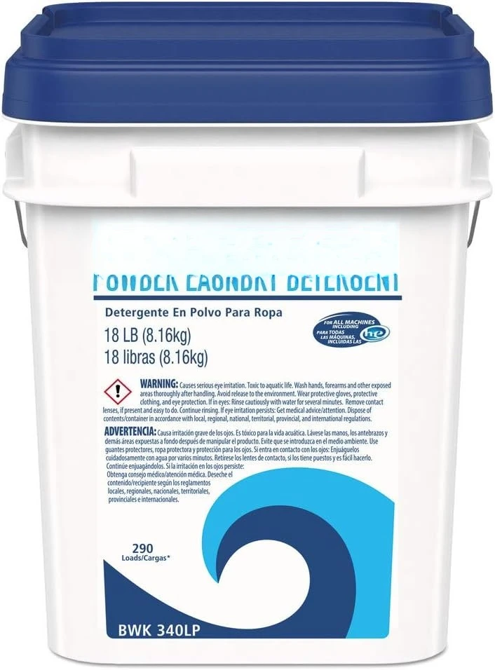

BWK340LP 18 lbs. Pail Low Foam Laundry Detergent Powder - Crisp Clean Scent