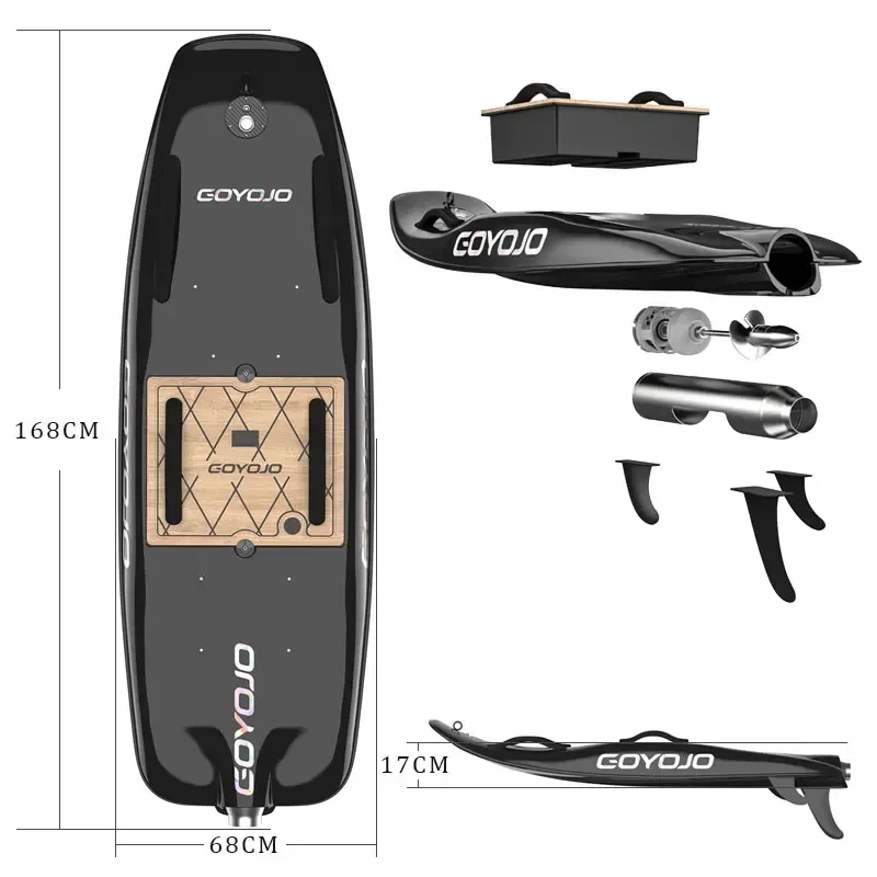Electric Surfboard In Carbon Fiber Jet Surf Board 15KW Seaside Outdoor Sports Water Surf Adjustable Speed Above 65KM/H Jetboards