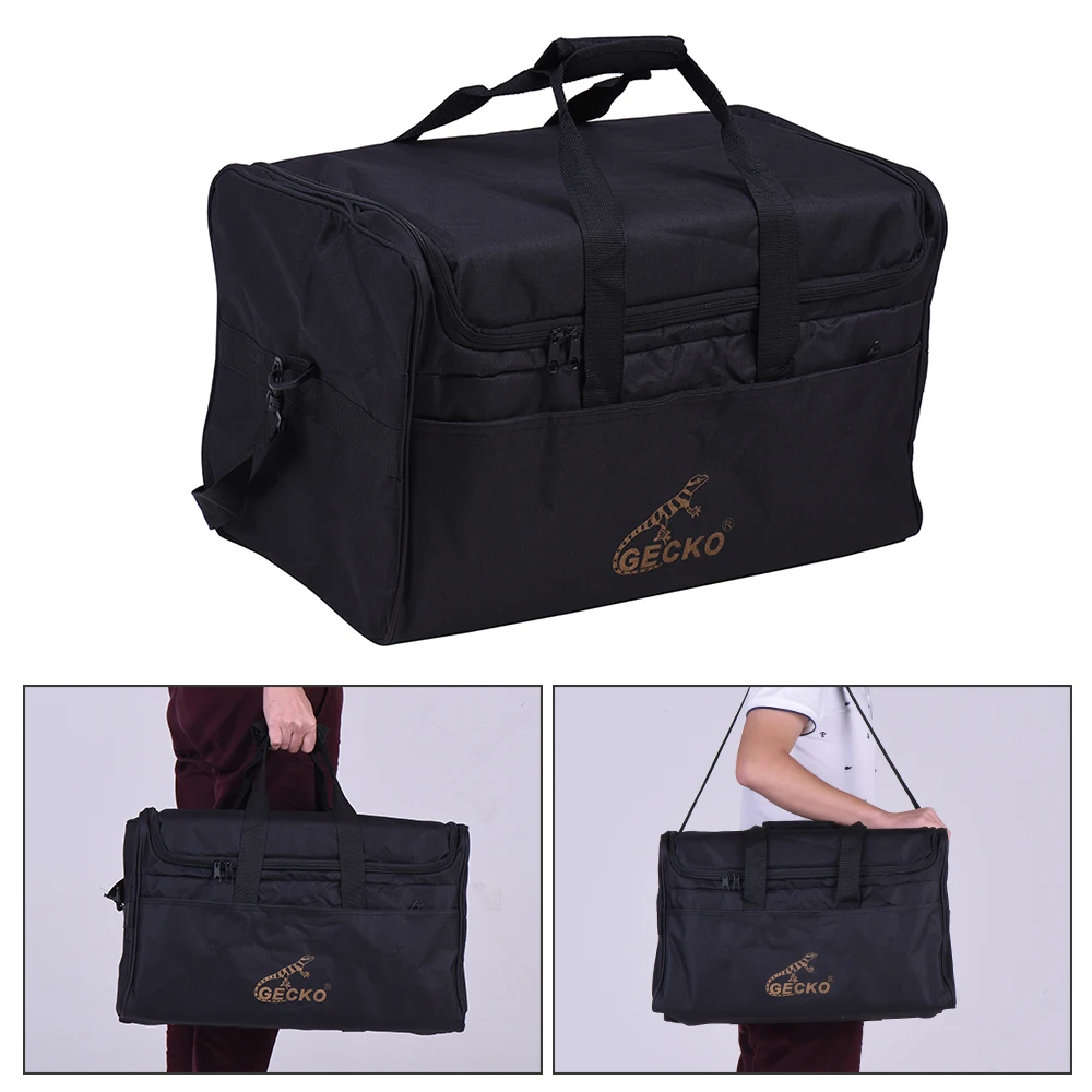 

GECKO L03 Standard Adult Cajon Box Drum Bag Backpack Case Black 600D 5MM Cotton Padding 32*33*52cm 700g with Carry Handle