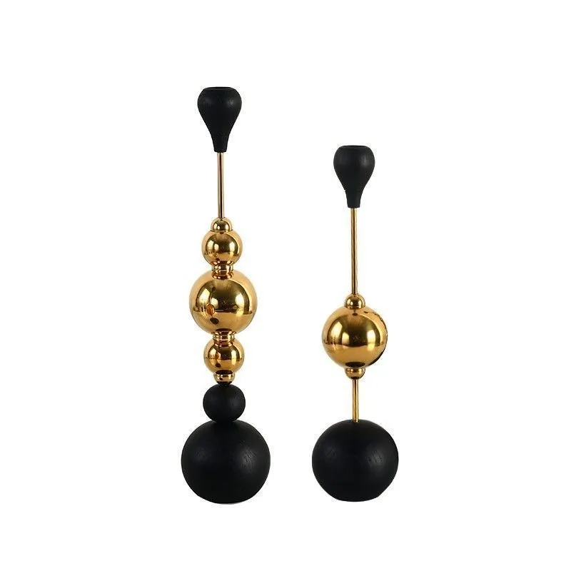 

Scented candle candle holder ornament retro romantic dining table candle table props simple decoration