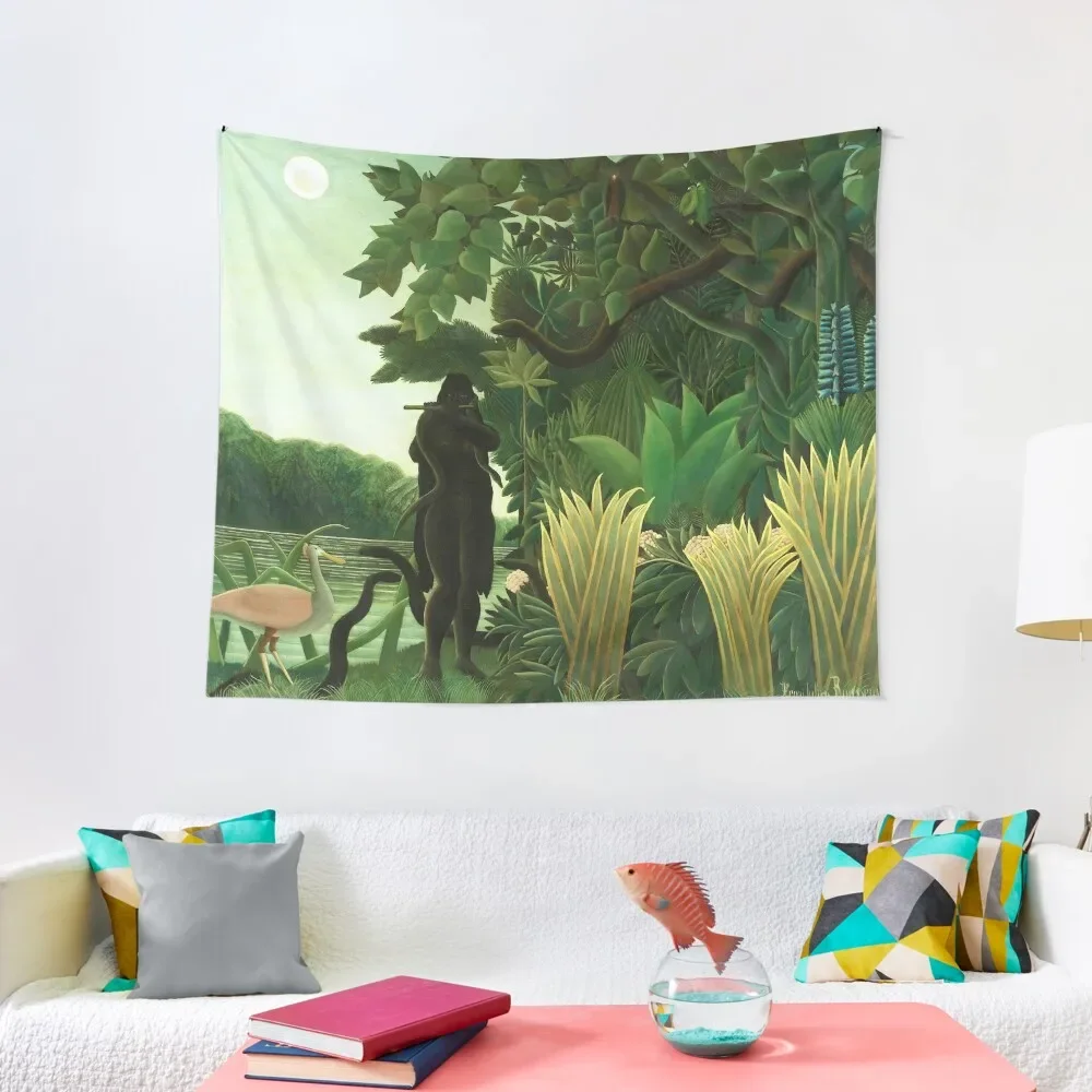 

Henri Rousseau The Snake Charmer, 1907 Tapestry Custom Home Decor Accessories Decor Home Tapestry