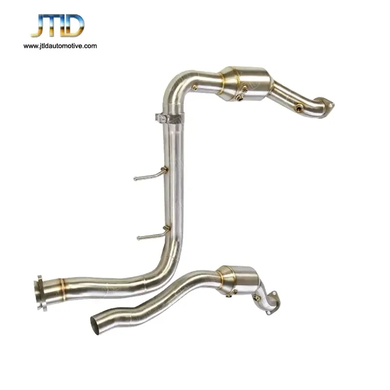High Flow Stainless Steel Catless Exhaust Downpipes for Ford F150 3.5TT