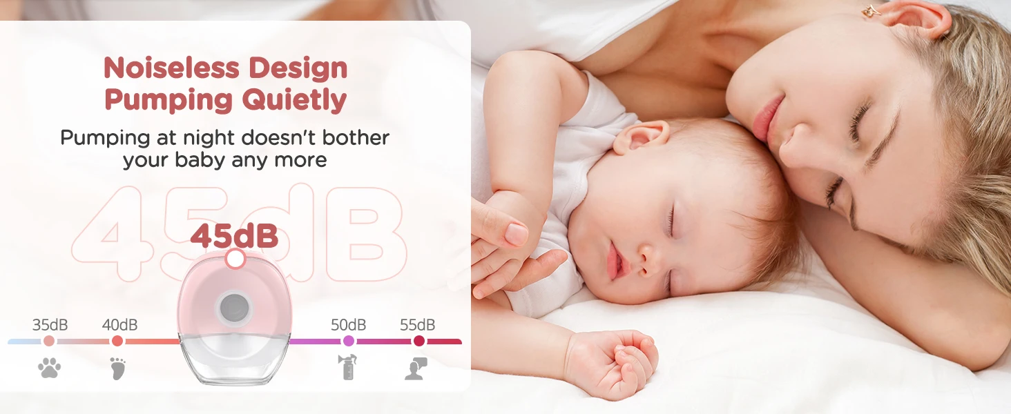 Electric Breast Pump 3 Modes 12 Levels Rechargeable Portable_voghion.com