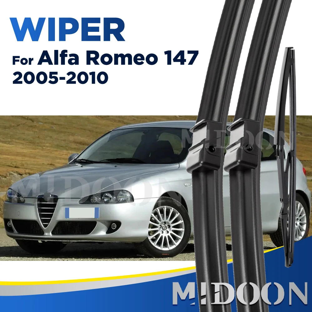 

Стеклоочиститель MIDOON для Alfa Romeo 147 2005-2010 2006 2007 2008 2009, передние и задние щетки стеклоочистителя, щетки для ветрового стекла 22 "+ 18" + 14"