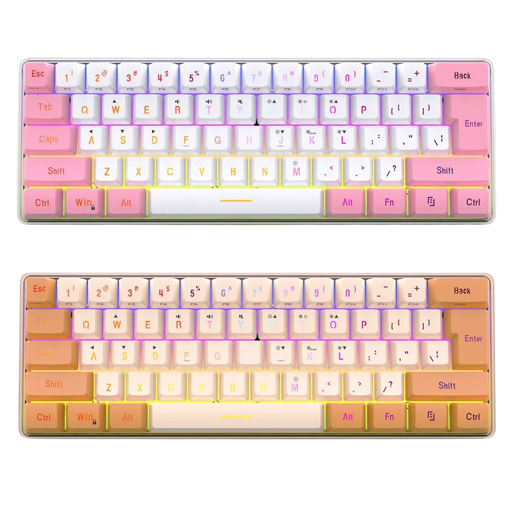 

Проводная механическая клавиатура RGB, 661 клавиша, аксессуары для клавиатуры ноутбука