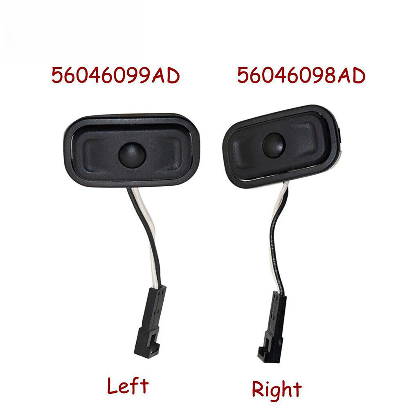 

2Pcs Car Steering Wheel Radio Control Switch Left&Right For Chrysler 200 300 For Dodge Avenger Challenger 56046099AD 56046098AD